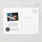 2025年カラフルのカレンダーの写真への応援 シーズンポストカード (裏面)