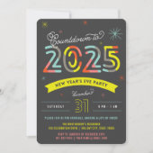 2025年カラフル元旦の祭日パモダンーティ 招待状 (正面)