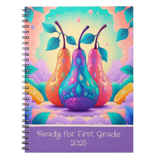 2025年カラフル1年生の梨 ノートブック (正面)