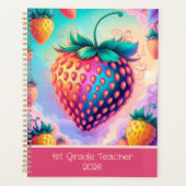 2025年カラフル1年生先生用いちご プランナー手帳 (正面)