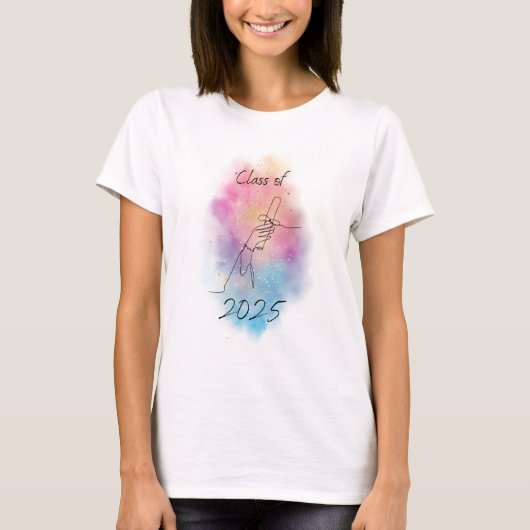 2025年カラフルT型クラス Tシャツ (正面)