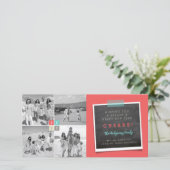 2025年カラーブロックモダン新年4フォトコラージュ シーズンカード (スタンド正面)