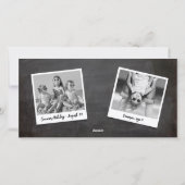 2025年カラーブロックモダン新年4フォトコラージュ シーズンカード (裏面)