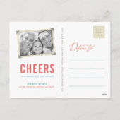 2025年カラーブロックモダン新年4フォトコラージュ シーズンポストカード (裏面)