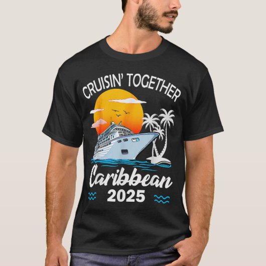 2025年カリブ海クルーズ家族旅行 Tシャツ (正面)