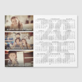 2025年カレンダハッピーニューイヤー磁気フォトカード (正面)