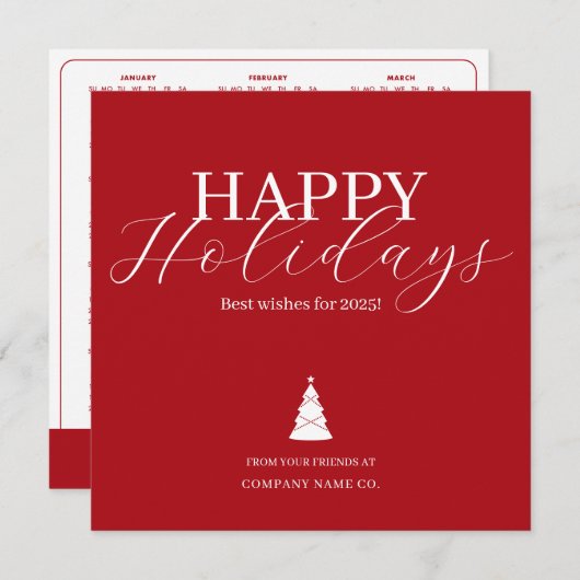 2025年カレンダロゴ名刺 シーズンカード (正面/裏面)