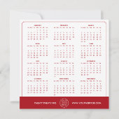 2025年カレンダロゴ名刺 シーズンカード (裏面)