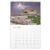 2025年カレンダーとギリシャの写真 カレンダー (1月 2027)