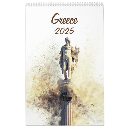 2025年カレンダーとギリシャの写真 カレンダー (カバー)