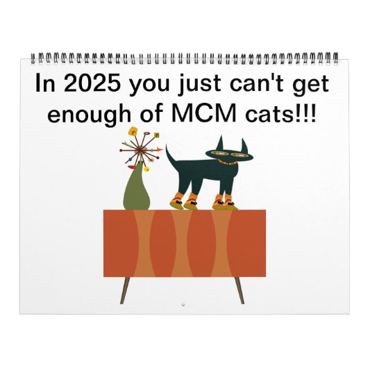 2025年カレンダーとMCM Cats カレンダー (カバー)