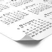 2025年カレンダーのビジネスロゴと文字 ポスター (角)