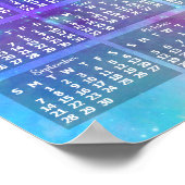 2025年カレンダーぼほ水彩3写真 ポスター (角)