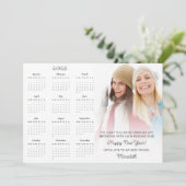 2025年カレンダーやる気を起こさせる写真新年 シーズンカード (スタンド正面)