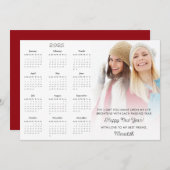 2025年カレンダーやる気を起こさせる写真新年 シーズンカード (正面/裏面)