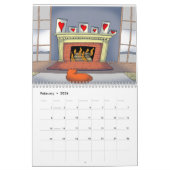 2025年カレンダーオリジナルアート。 カレンダー (2月 2026)