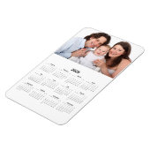 2025年カレンダーカスタムフォトマグネット マグネット (左側)