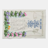 2025年カレンダータオル主の祈りの言葉 キッチンタオル (横)