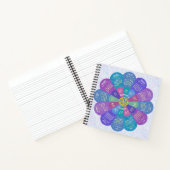 2025年カレンダーブーユニークプパープルフラワーカスタム ノートブック (内部)