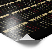 2025年カレンダープロフェッショナルエレガントロゴ フォトプリント (角)