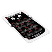 2025年カレンダーミッドセンチュリー黒猫 マグネット (右側)