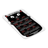 2025年カレンダーミッドセンチュリー黒猫 マグネット (右側)