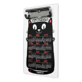 2025年カレンダーミッドセンチュリー黒猫 ミニクリップボード (アングル2)