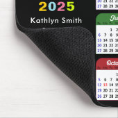 2025年カレンダーモダンBusiness Photo カラフル Black マウスパッド (コーナー)