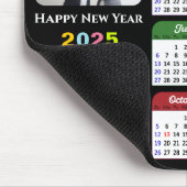 2025年カレンダーモダンBusiness Photo カラフル Black マウスパッド (コーナー)