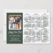 2025年カレンダーモダンSage Greenミニマリスト写真 シーズンカード (正面)