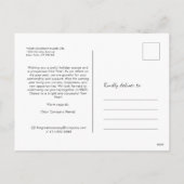 2025年カレンダー中国のスネークニューイヤー シーズンポストカード (裏面)