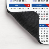 2025年カレンダー事業ロゴ米国愛国青色赤 マウスパッド (コーナー)