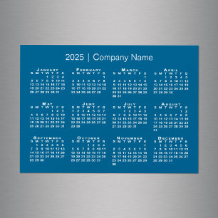 2025年カレンダー会社名ブルーマグネット
