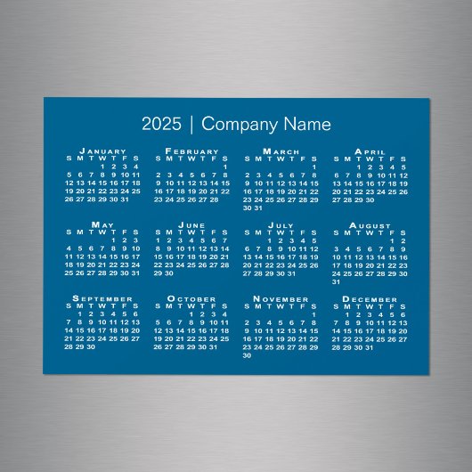 2025年カレンダー会社名ブルーマグネット