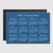 2025年カレンダー会社名ブルーマグネット (正面/裏面)