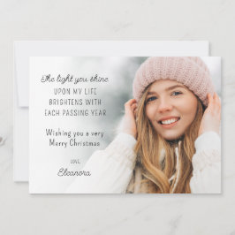 2025年カレンダー写真やる気を起こさせるクリスマスカード シーズンカード