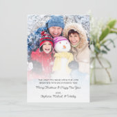 2025年カレンダー写真やる気を起こさせるクリスマスカード シーズンカード (スタンド正面)