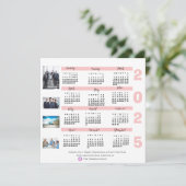 2025年カレンダー写真企業のクリスマス新年 カード (スタンド正面)