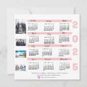 2025年カレンダー写真企業のクリスマス新年 カード (正面)