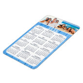 2025年カレンダー冷蔵庫ブルー マグネット (左側)