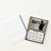 2025年カレンダー名門私立校風のフローラストライプ | フォト ノートブック (内部)