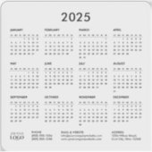 2025年カレンダー年の概要ビジネスロゴプロモーション シール (正面)