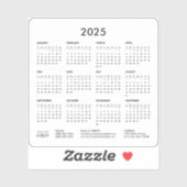 2025年カレンダー年の概要ビジネスロゴプロモーション シール (シート)