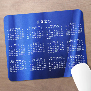 2025年カレンダー抽象芸術青カスタム写真 マウスパッド