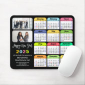 2025年カレンダー新年企業の2枚の写カラフル真 マウスパッド (マウス)