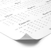 2025年カレンダー熱帯小規模企業プロモーション ポスター (角)