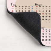 2025年カレンダー犬のポープリント マウスパッド (コーナー)