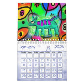 2025年カレンダー猫お洒落猫 カレンダー (1月 2026)