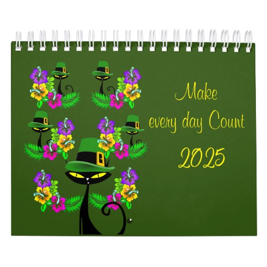 2025年カレンダー猫キッテンアイルランド語 カレンダー (カバー)