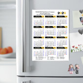 2025年カレンダー米国モダン祝日ビジネス磁気